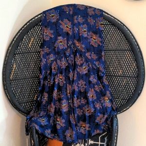 Floral high waisted maxi skirt